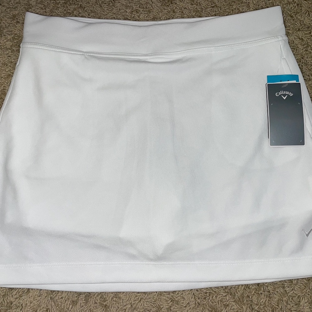 White Callaway Tennis Skirt M